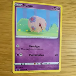 MUNNA 087/202 POKEMON CARD (SWORD AND SHIELD SET) KNITTED CROCHET ASAKO - Image 3