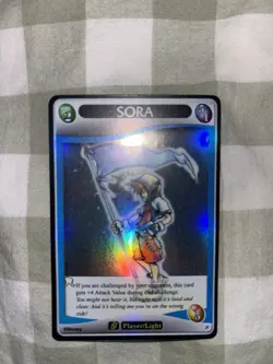 Kingdom Hearts Trading Card Game Promo SORA Level 2 Player Card Foil - Image 1