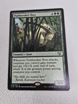Wizards Pathbreaker Ibex Commander 2015 Creature Green Rare 038/342 Regular - Image 1