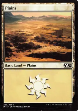 Plains (253) #253 Magic 2015 (M15) Magic_the_gathering - Image 1