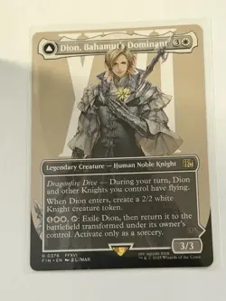Dion, Bahamut's Dominant // Bahamut, Warden of Light Borderless fin 376 - Image 1