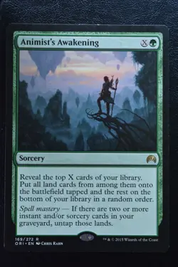 Magic The Gathering MTG ANIMIST'S AWAKENING Magic Origins LP Lightly Played - Image 1