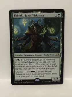 Shigeki, Jukai Visionary - Kamigawa: Neon Dynasty (NEO) Rare 206/302 Near Mint - Image 1