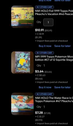 X13 Card CUSTOM LOT Squirtle TOPPS Pokemon - Image 2