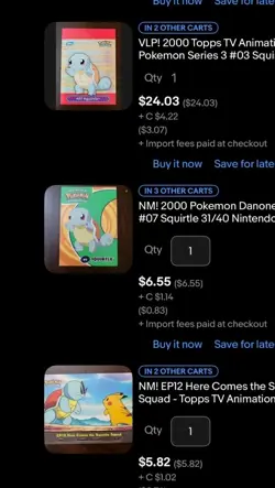 X13 Card CUSTOM LOT Squirtle TOPPS Pokemon - Image 3