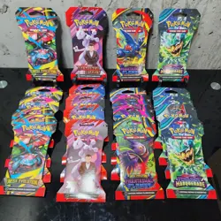 Pokemon TCG 20x Sleeved Booster Packs Destined Rivals Mega Evolution Phantasmal - Image 1