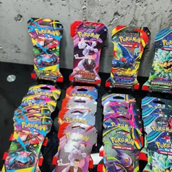 Pokemon TCG 20x Sleeved Booster Packs Destined Rivals Mega Evolution Phantasmal - Image 3