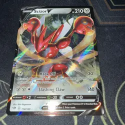 Scizor V 118/189 (NM) - SWSH03: Darkness Ablaze - Ultra Rare - Pokemon TCG - Image 2