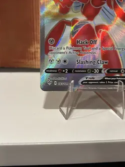 Scizor V (Full Art) 183/189 Swsh03: Darkness Ablaze Holo Ultra Rare NM Pokemon - Image 5