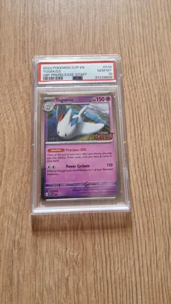 POP 7! 2023 POKEMON BLACK STAR PROMO #038 TOGEKISS OBF PRERELEASE-STAFF PSA 10 - Image 1