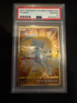 2021 Pokemon Celebrations #025 Fa/Mew PSA 10 - Image 1