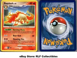 2008 Pokemon, D&P Stormfront, #22/100 Rapidash Lv. 43, Rare (b) - Image 1