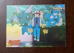 MP! HOLO #32 The Battle Renewed Pokemon Topps Mewtwo Strikes Back Blue Label - Image 1