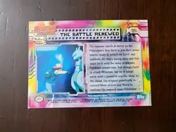 MP! HOLO #32 The Battle Renewed Pokemon Topps Mewtwo Strikes Back Blue Label - Image 2