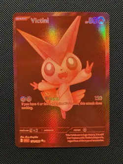 Pokemon TCG Victini 171/086 SV: Black Bolt Black White Rare Near Mint - Image 1