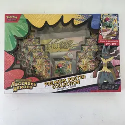 Pokemon TCG Ascended Heroes Premium Poster Collection Mega Lucario Ex - Image 1