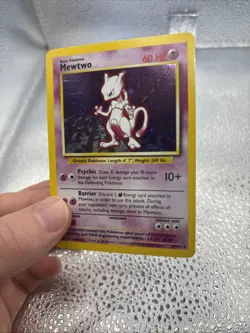 Mewtwo - 10/102 - Unlimited - Pokemon Base Set Holo Rare LP- Near Mint - Image 4