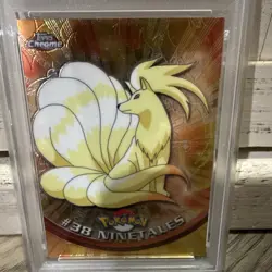 Ninetales Topps Chrome Pokemon TV Animation Edition #38 2000 PSA 6 EX-MT - Image 4