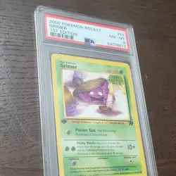 Pokemon Grimer Team Rocket 1st Edition 57/82 PSA 8 2000 English TCG - Image 1