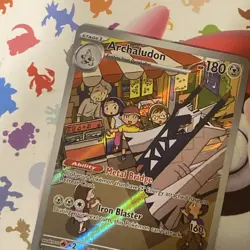 Pokemon TCG Archaludon 155/142 Full Art Holo Illustration Rare Stellar Crown - Image 3