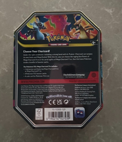 Pokemon TCG Mega Charizard X Tin Phantasmal Flames [NEW SEALED] - Image 2