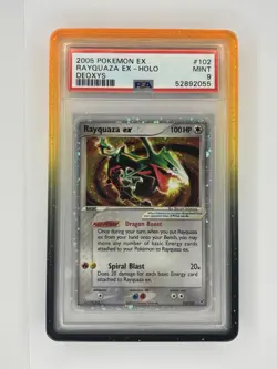 Pokemon Rayquaza EX 102 Holo PSA 9 Mint Deoxys Ultra Rare EU PRINT!! - Image 1