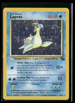 Pokemon Fossil #10/62 Lapras Holo - Image 1