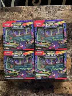 Lot of 4 - Pokemon Mega Gengar ex Mega Battle Deck - IN HAND - NEW AND SEALED 4x - Image 1