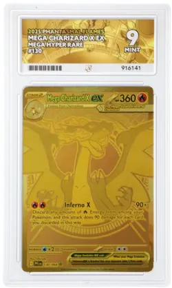 Pokemon TCG Phantasmal Flames Mega Charizard X ex 130/094 ACE 9 - Image 1