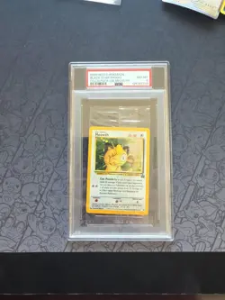 Pokemon: Meowth #10 Gameboy Celio Pack Black Star Promo 2000 WOTC -PSA 8 LOW POP - Image 1