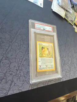 Pokemon: Meowth #10 Gameboy Celio Pack Black Star Promo 2000 WOTC -PSA 8 LOW POP - Image 5