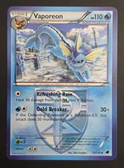 Pokemon VAPOREON (Team Plasma) 20/116 Plasma Freeze - Near Mint 🍒 - Image 4