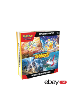 LIVE: Surging Sparks Booster Bundle Large Footprint Pokemon (opened live) - Image 1