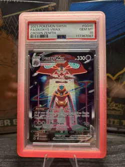 Pokemon 2023 Deoxys VMAX GG45 Full Art Crown Zenith GEM MINT PSA 10 /w Guard - Image 1