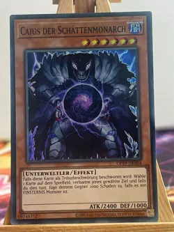 Caius Der Schattenmonarch OP19-DE004 Super Rare Deutsch NM YUGIOH - Image 1