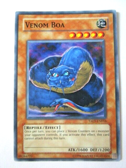 Yugioh! Venom Boa TAEV-EN016 Common Unlimited Near mint!! - Image 1