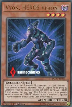 ♦Yu-Gi-Oh!♦ Vyon, HEROS Vision (Polymerisation) : DUPO-FR053 -VF/Ultra Rare- - Image 1