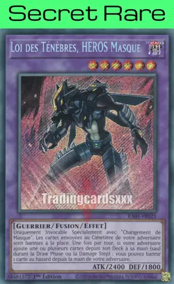 Yu-Gi-Oh! Loi des Tenebres, HEROS Masque : SE RA01-FR025 - Image 1
