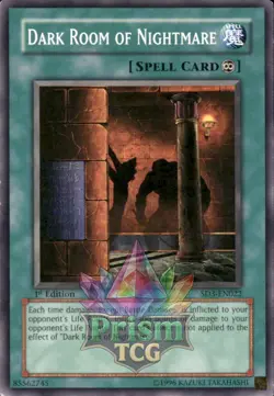 1st Ed Dark Room of Nightmare SD3-EN022 Yugioh - Image 1
