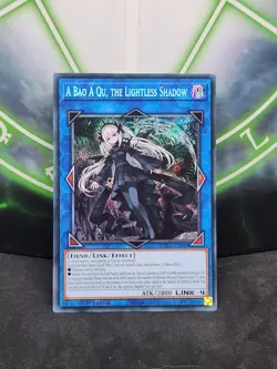 Yugioh A Bao A Qu, the Lightless Shadow SUDA-EN049 Secret Rare 1st Edition NM - Image 1