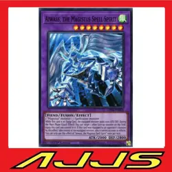 YuGiOh GEIM-EN005 Aiwass, the Magistus Spell Spirit Super Rare 1st Edition NM/M - Image 1