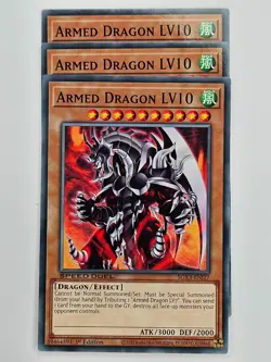 Yu Gi Oh - 3x SGX3-ENI27 Armed Dragon LV10 - Common - Image 1