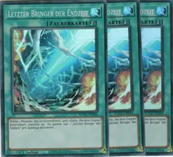 yugioh 3x LETZTER BRINGER DER ENDZEIT ROTA-DE064 SUPER 1AUFLAGE DEUTSCH - Image 1