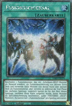 yugioh Fusionsschicksal RA03-DE270 PLATINUM SECRET RARE DEUTSCH - Image 1