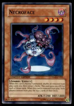 Yu-Gi-Oh! Necroface #CRMS-ENSE1 Limited Edition Light Play - Image 1