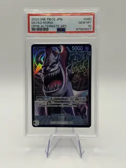 PSA10 Gecko Moria L Parallel OP06-080 One Piece Card Japanese Rare Holo JP 2023 - Image 1
