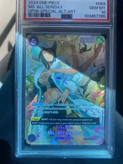 Ms. All Sunday OP06-064 Special Alt Art English - One Piece PSA 10 - Image 1