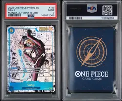 One Piece CCG Sanji PRB02 Manga Alternate Art OP06-119 PSA 9 - Image 3