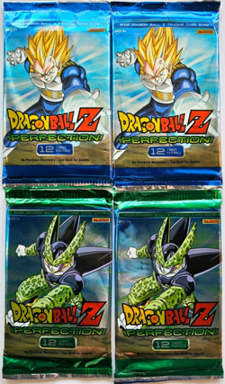 Dragon Ball Z Perfection 4 Pack Lot Sealed New Panini 2016 DBZ 12 Cards Each - Image 1
