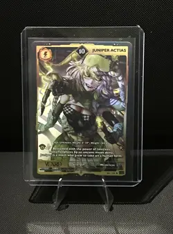 VCard Rising Stars 1st Edition Juniper Actias Ultra Rare 10 Holo Card - Image 1